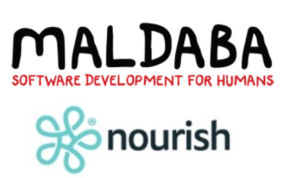 Maldaba and Nourish logos